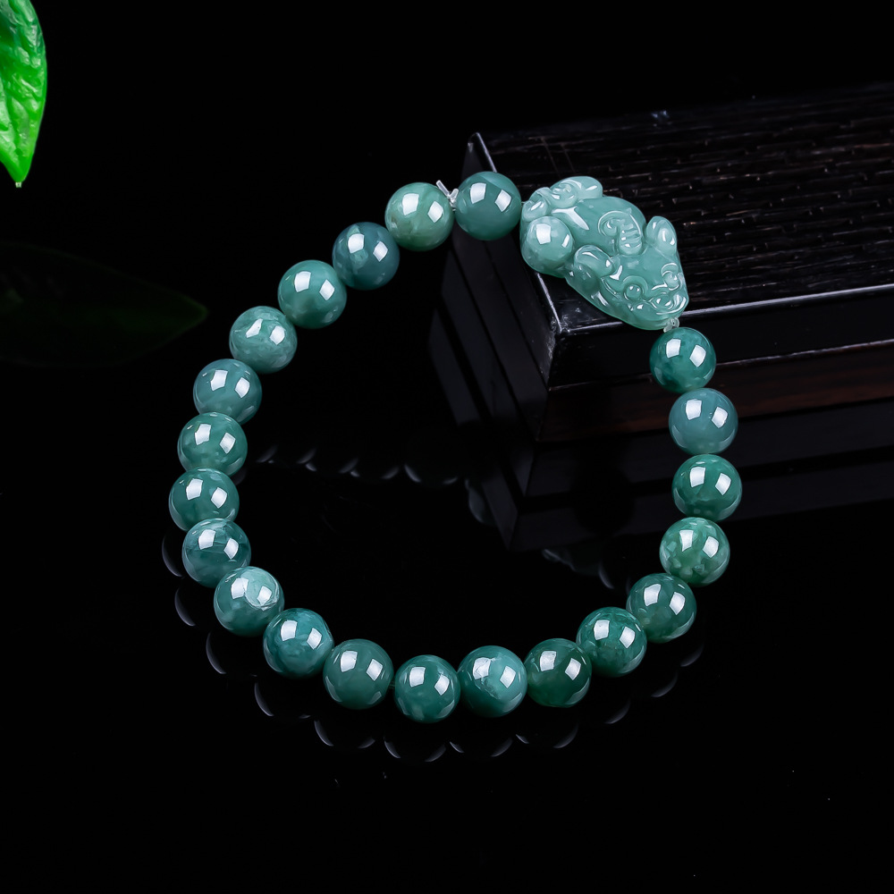Women Accessories Bracelet - Pulsera Pixiu de jadeíta birmana natural,