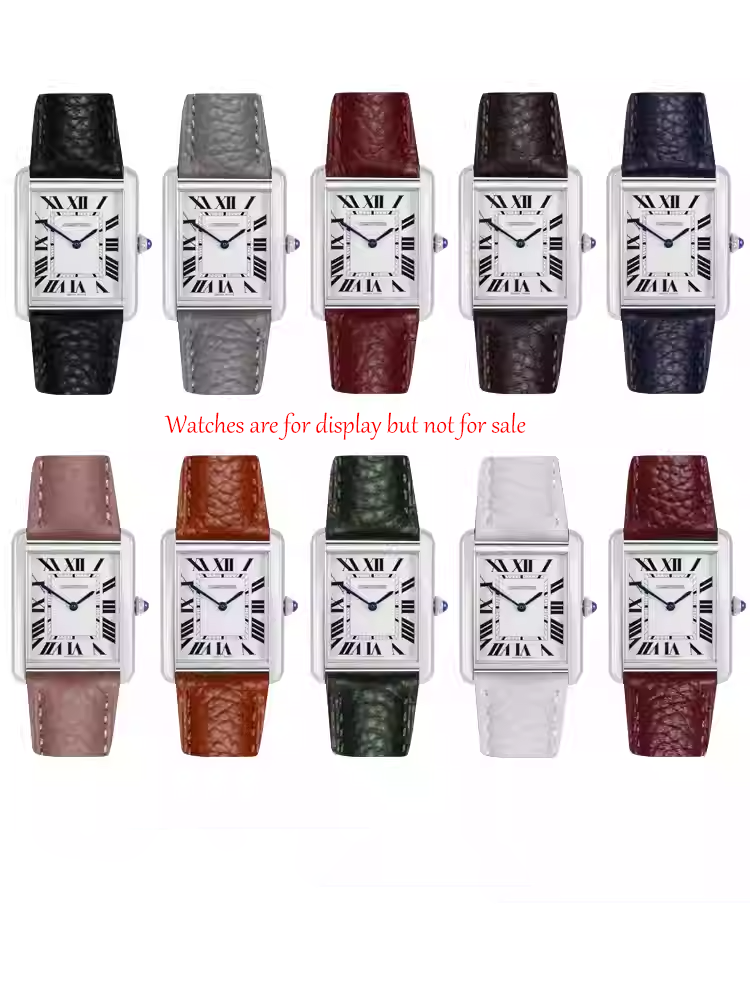 Correa de reloj de cuero con d - Women'S Accessories Cartier reseña y precio