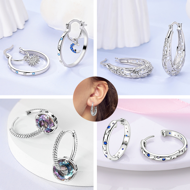 Pendientes de Aro de Plata de  - Women'S Accessories Jewelry Sale reseña y precio
