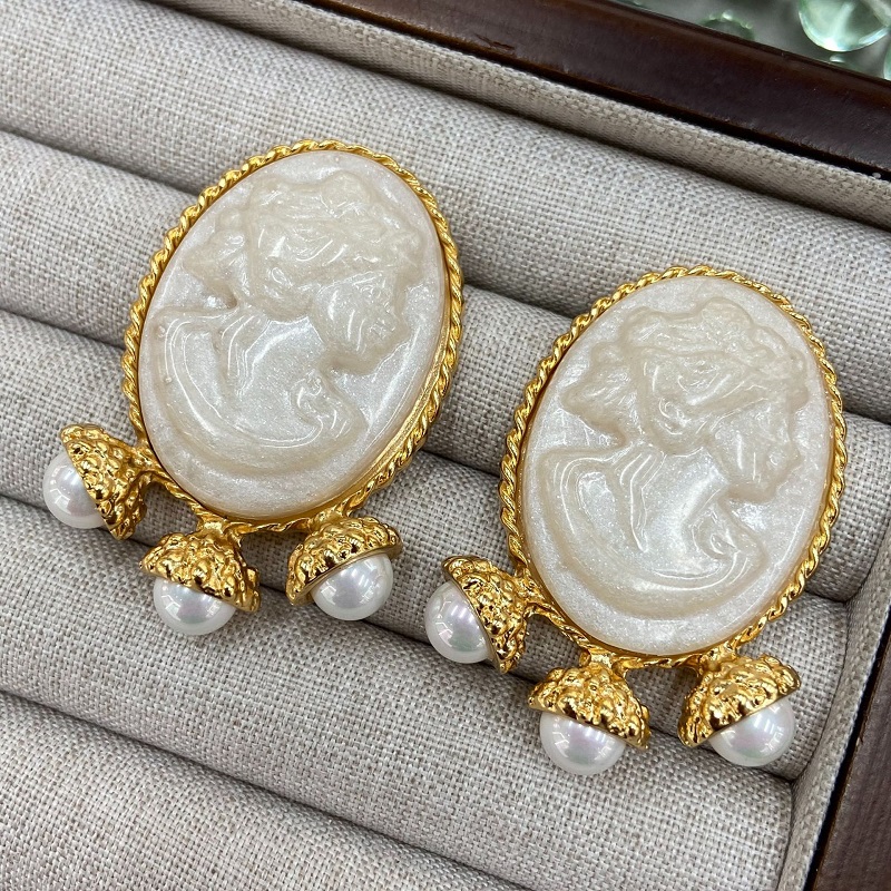 Pendientes de Perlas con Relie - Women'S Accessories Jewelry Sale reseña y precio