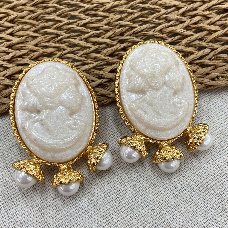 Pendientes de Perlas con Relie - Women'S Accessories Jewelry Sale reseña y precio