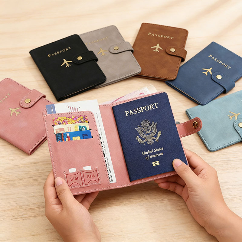 Funda de cuero para pasaporte, - Women'S Essential Accessories reseña y precio